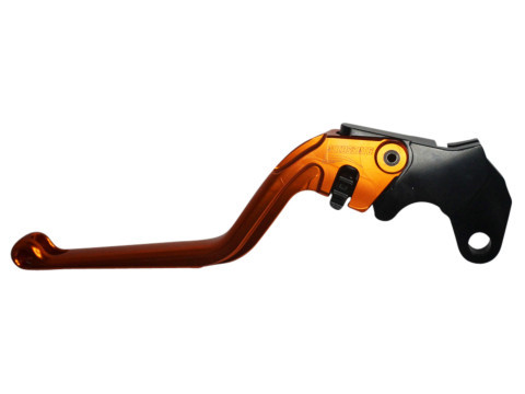 Clutch Lever ACCOSSATO ESY695 fixed CNC-worked aluminium, orange