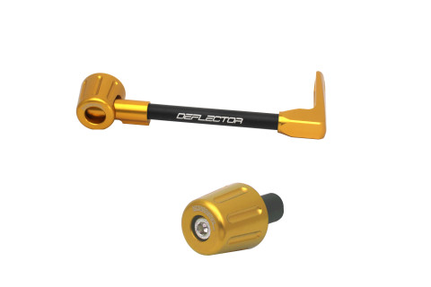 Lever guard in aluminium + left end ACCOSSATO DE004 with black hose and joint right