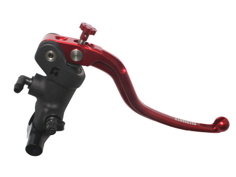 Radial brake master cylinder ACCOSSATO PC012 19 x 19 with fixed lever,red