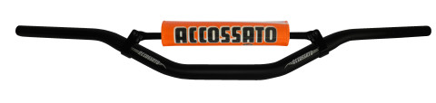 Handlebar ACCOSSATO aluminium, 28.5 mm Crni