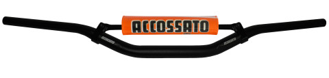 Handlebar ACCOSSATO aluminium, 28.5 mm Crni