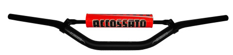 Handlebar ACCOSSATO aluminium, 28.5 mm Crni