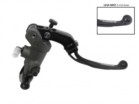 Radial brake master cylinder ACCOSSATO PC004 19 x 19 with folding lever,black