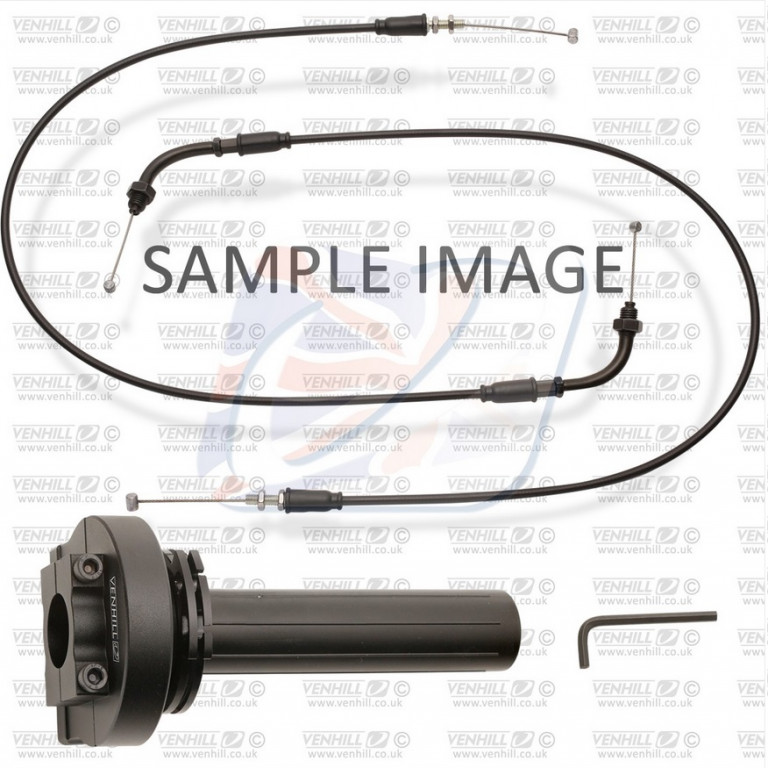 Fast action twistgrip 888 Venhill H02-4-108/888 including cable