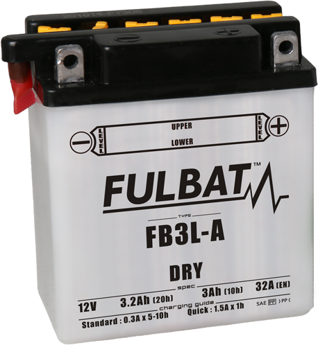 Konvencionalni akumulatori (incl.acid pack) FULBAT FB3L-A  (YB3L-A) Acid pack included