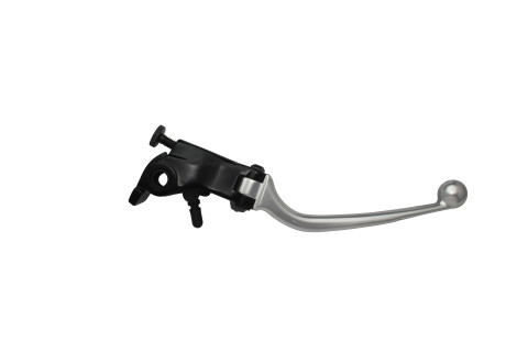 Adjustable folding lever ACCOSSATO LV012 in aluminium for original brake master cylinders silver