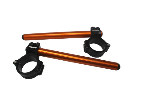 Pair of raised clip-on ACCOSSATO CP004 + 20 mm 10 degrees inclination, orange