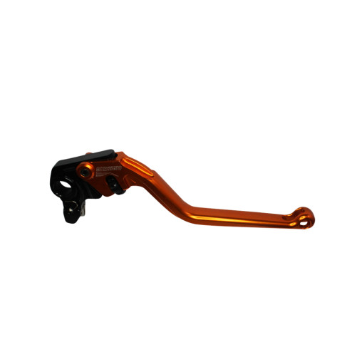 Brake lever ACCOSSATO EDB012 fixed CNC-worked aluminium, orange