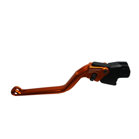 Brake lever ACCOSSATO EDB001 fixed CNC-worked aluminium, orange