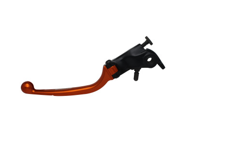 Adjustable folding lever ACCOSSATO LV014 in aluminium for original clutch master cylinders orange