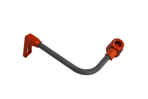 Lever guard ACCOSSATO DE007 with black hose and joint left, carbon