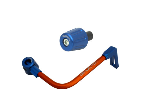 Lever guard in aluminium + left end ACCOSSATO DE004 with orange hose and joint right