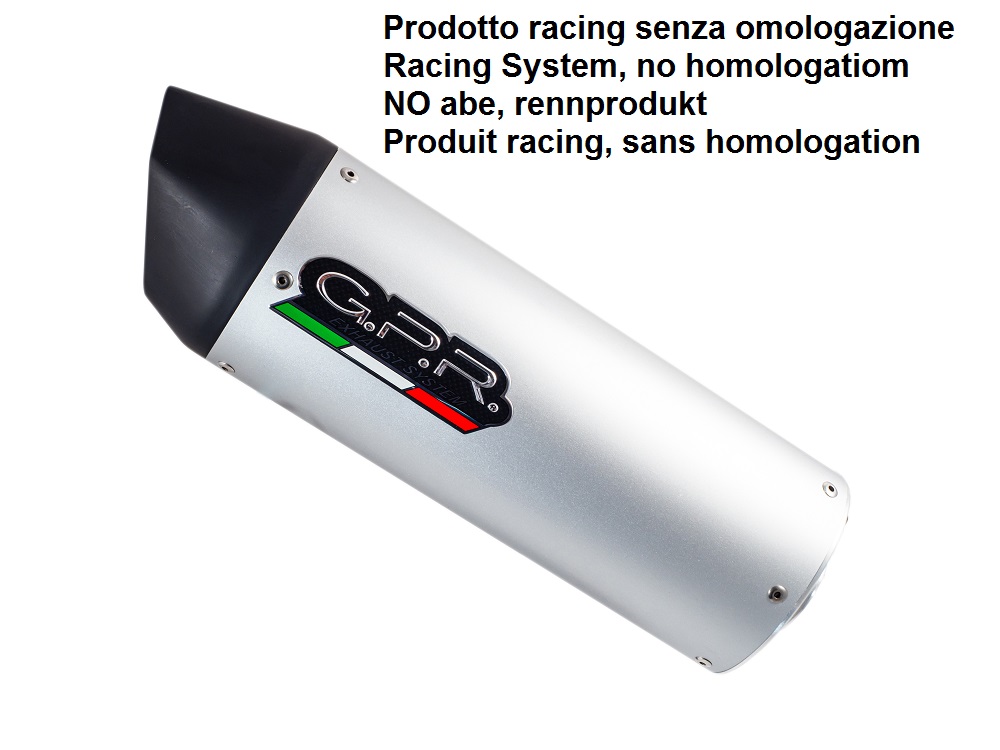 Universal racing silencer GPR FURORE TUNING.RACE.5 Silver