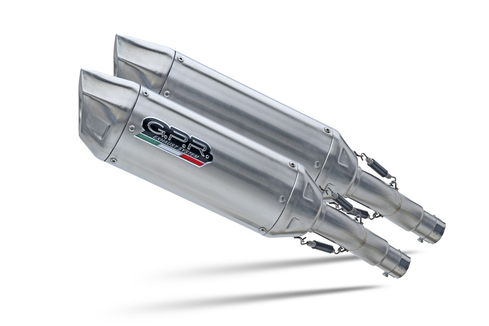 Dual slip-on exhaust GPR FURORE-X INOX A.22.1.FXSC Matte Black