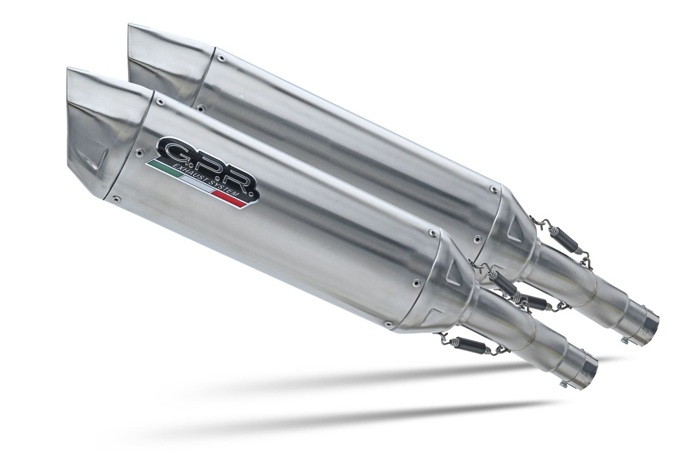 Dual slip-on exhaust GPR FURORE-X INOX E4.Y.214.FXSC Matte Black