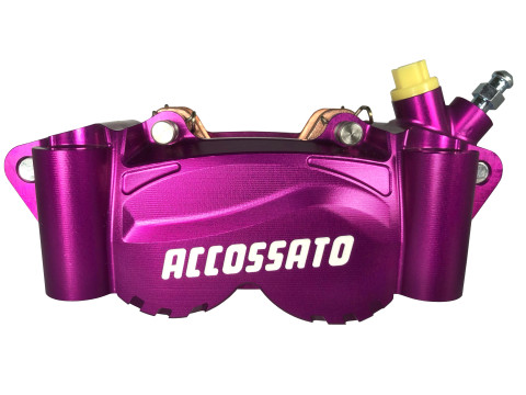 Radial Billet 2-piece Caliper ACCOSSATO PZ011 - distance 100 mm Piston in aluminium