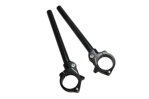 Adjustable straight clip-ons ACCOSSATO CP007 with inclination 6° - 10° (pair)