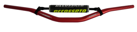 Handlebar ACCOSSATO aluminium, 28.5 mm crven