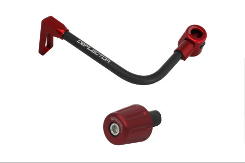 Lever guard in aluminium + right end ACCOSSATO DE005 with black hose and joint left