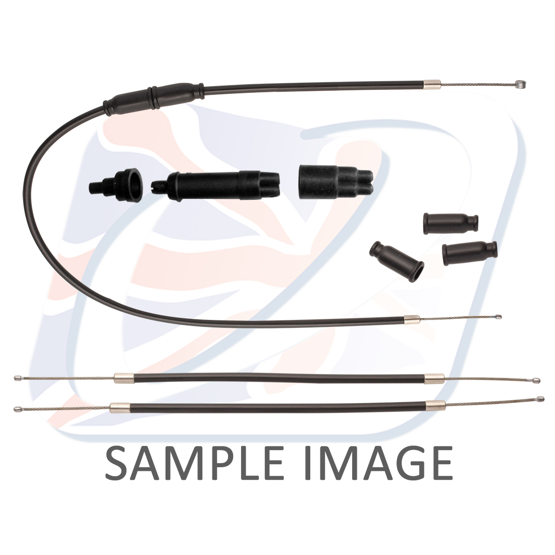 Throttle cable Venhill N01-4-117-BK Crni