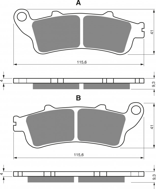 Disk pločice GOLDFREN 135 AD  STREET