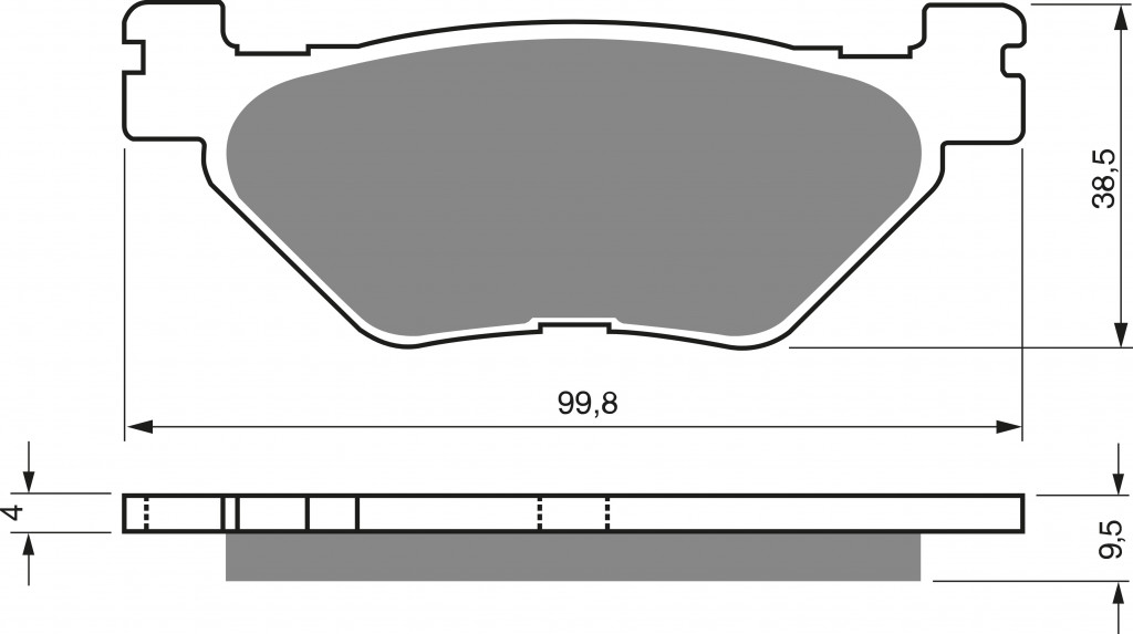 Disk pločice GOLDFREN 165 S33 STREET REAR