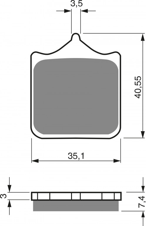 Disk pločice GOLDFREN 177 S3 (1 set = 4 pcs)