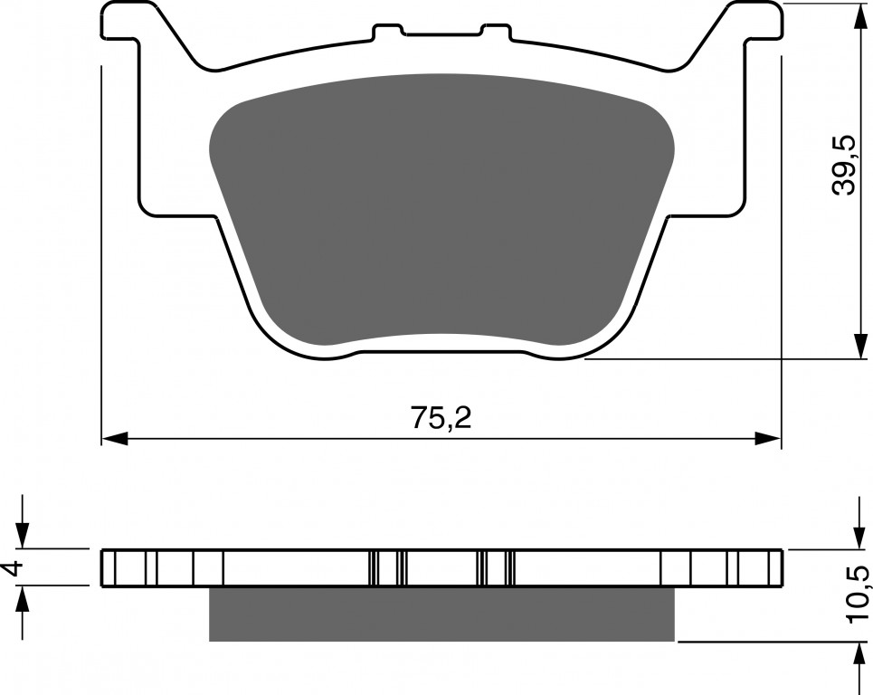 Disk pločice GOLDFREN 243 S33 STREET REAR