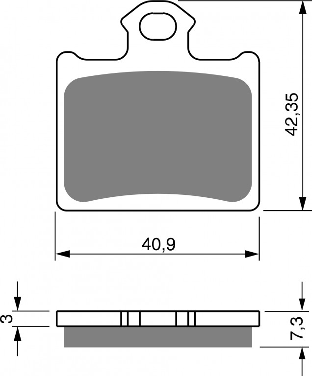 Disk pločice GOLDFREN 297 S33 OFF-ROAD REAR