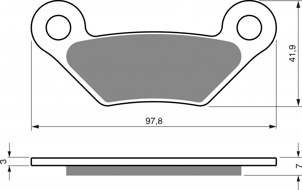Disk pločice GOLDFREN 356 S33 OFF-ROAD REAR