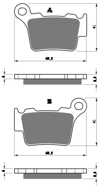 Disk pločice GOLDFREN 416 S33 OFF-ROAD REAR