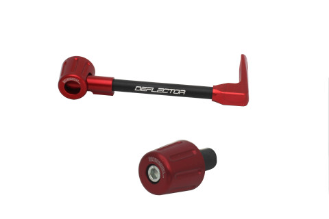 Lever guard in aluminium + left end ACCOSSATO DE004 with black hose and joint right