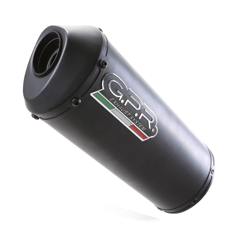Slip-on exhaust GPR GHISA S.196.GHI Matte Black including removable db killer and link pipe