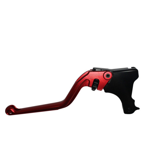 Clutch Lever ACCOSSATO ESB008 fixed CNC-worked aluminium, red