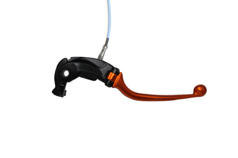 Brake lever folding ACCOSSATO LV022 with integrated adjuster for Nissin radial master cylinder orange