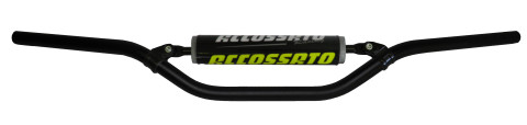 Handlebar ACCOSSATO aluminium, 22 mm Crni