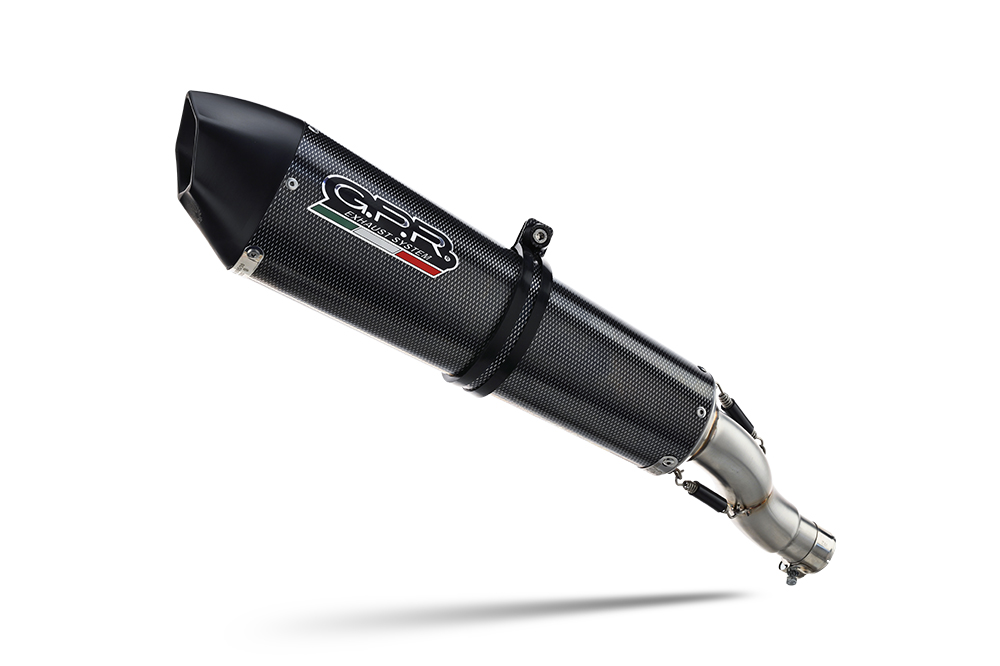 Slip-on exhaust GPR GPE ANN. K.188.GPAN.PO Carbon look including removable db killer and link pipe