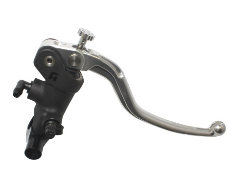 Radial brake master cylinder ACCOSSATO PC010 19 x 18 with fixed lever,silver