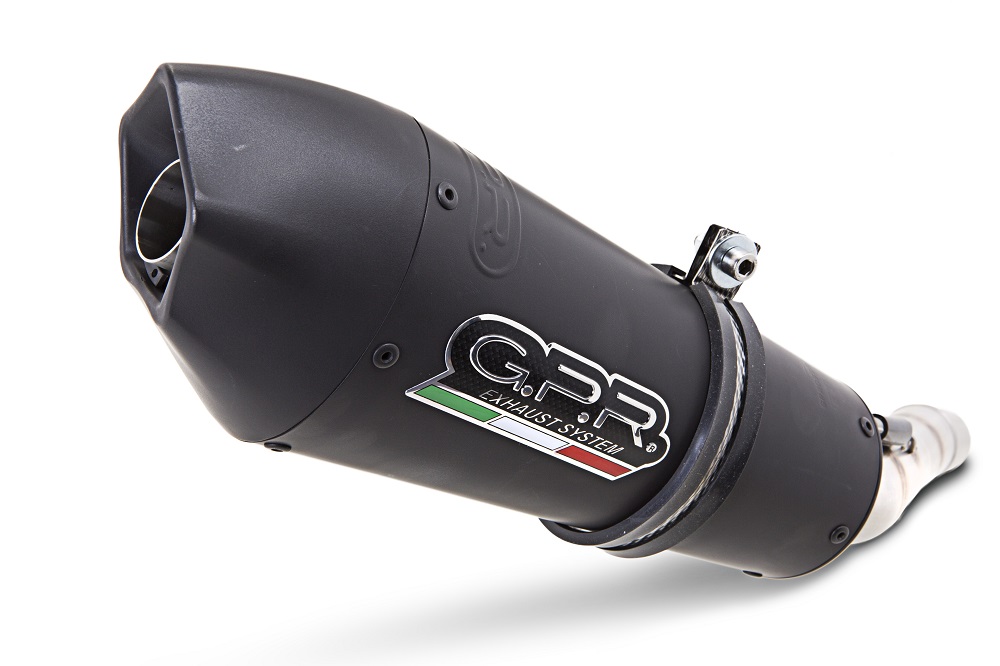 Slip-on exhaust GPR GPE ANN. S.191.GPAN.BLT Titanium Matte Black including removable db killer and link pipe