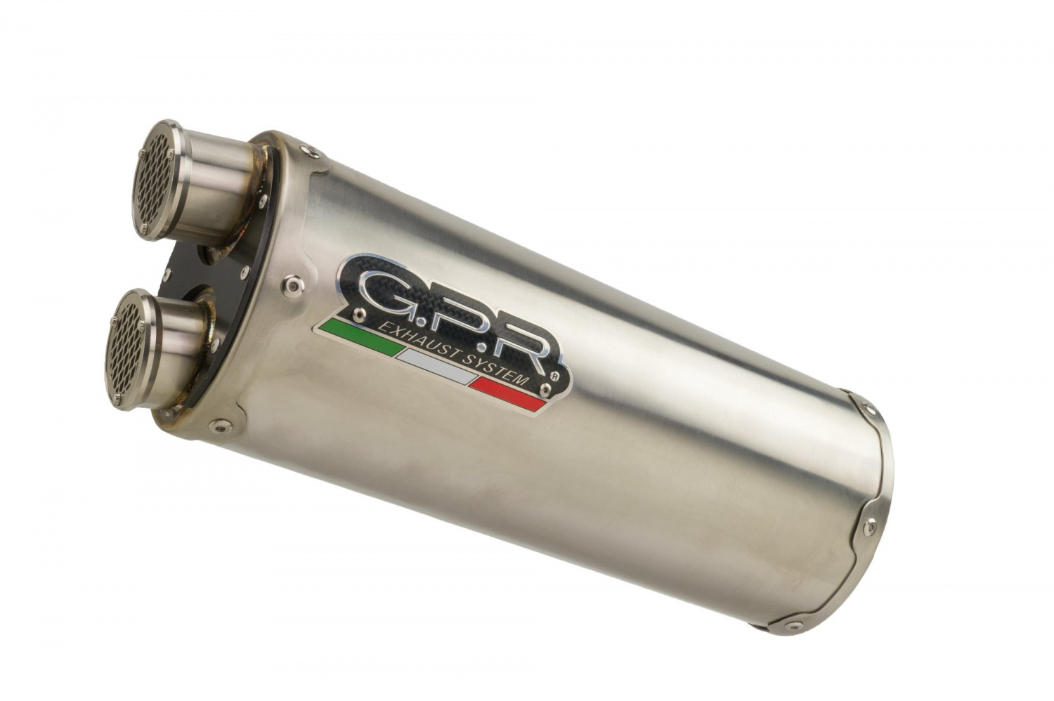 Slip-on exhaust GPR DUAL VO.6.DUAL.IO Matte Inox