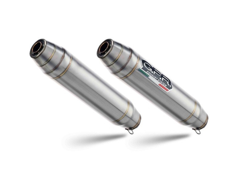 Dual slip-on exhaust GPR DEEPTONE DUPLEX BM.109.DEPX Brushed Stainless steel