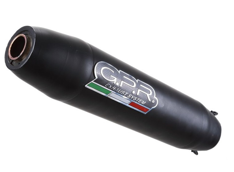 Slip-on exhaust GPR DEEPTONE ROY.12.RACE.DENE Black Stainless steel including link pipe