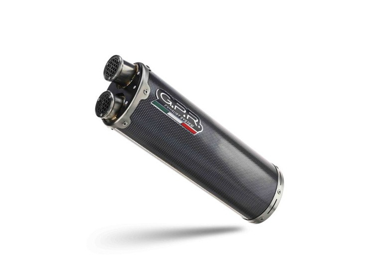 Slip-on exhaust GPR DUAL POPPY E5.S.207.DUAL.PO Carbon look