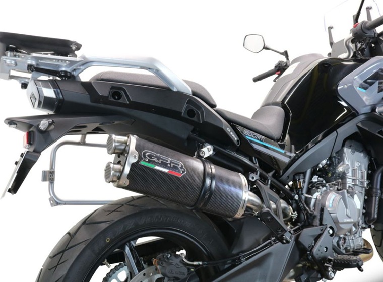Slip-on exhaust GPR DUAL POPPY E5.H.264.1.DUAL.PO Carbon look