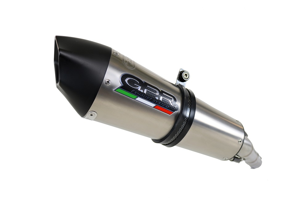 Slip-on exhaust GPR GPE ANN. S.11.GPAN.TO Brushed Titanium including removable db killer and link pipe