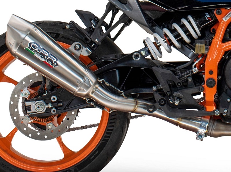 Slip-on exhaust GPR GP-REVO KT.109.1.GPRTIT Brushed Titanium