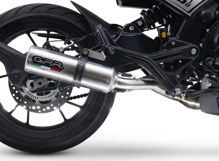 Slip-on exhaust GPR M3 E4.H.244.1.M3.INOX Brushed Stainless steel