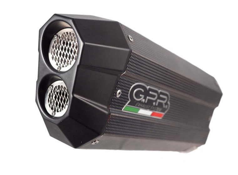 Slip-on exhaust GPR SONIC POPPY E5.BM.107.1.SOPO Brushed Stainless steel