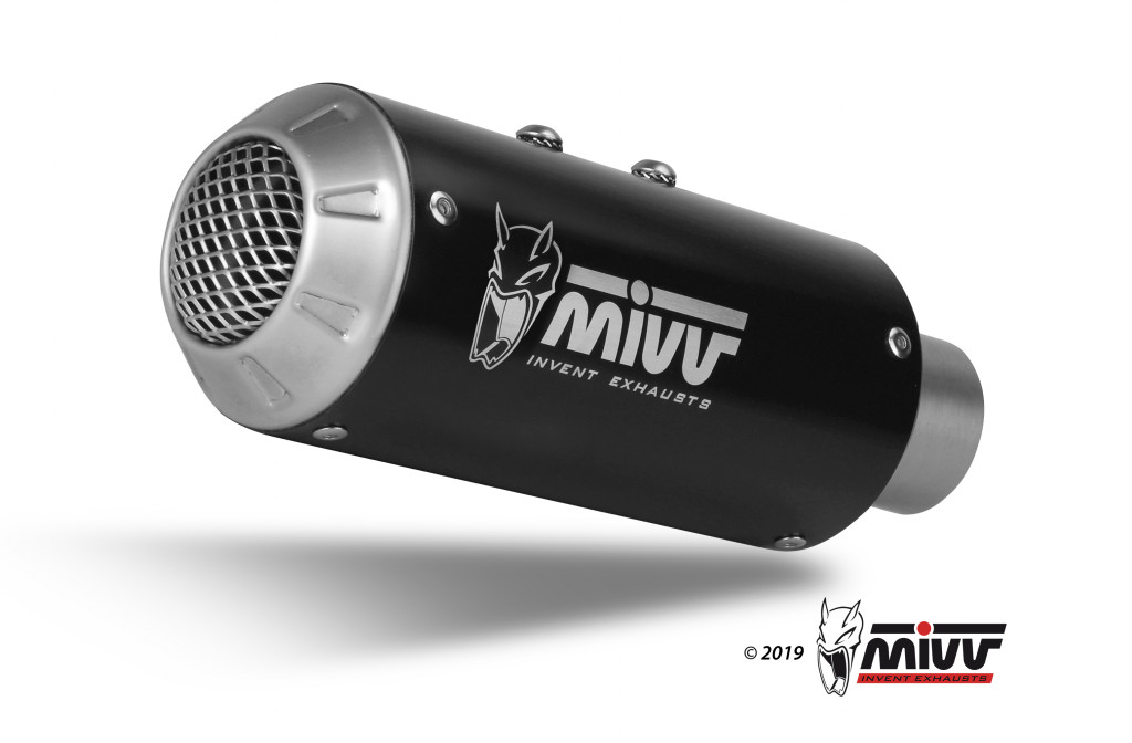 Cijeli ispušni sustav 4x2x1 MIVV MK3 H.072.SM3B Black Stainless Steel for HONDA CB 650 R 2019-2023, HONDA CBR 650 R 2019-2023