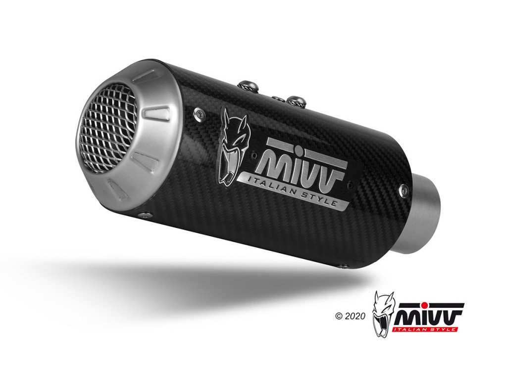 Silencer MIVV MK3 H.075.SM3C Carbon for HONDA CB 500 F 2019-2024